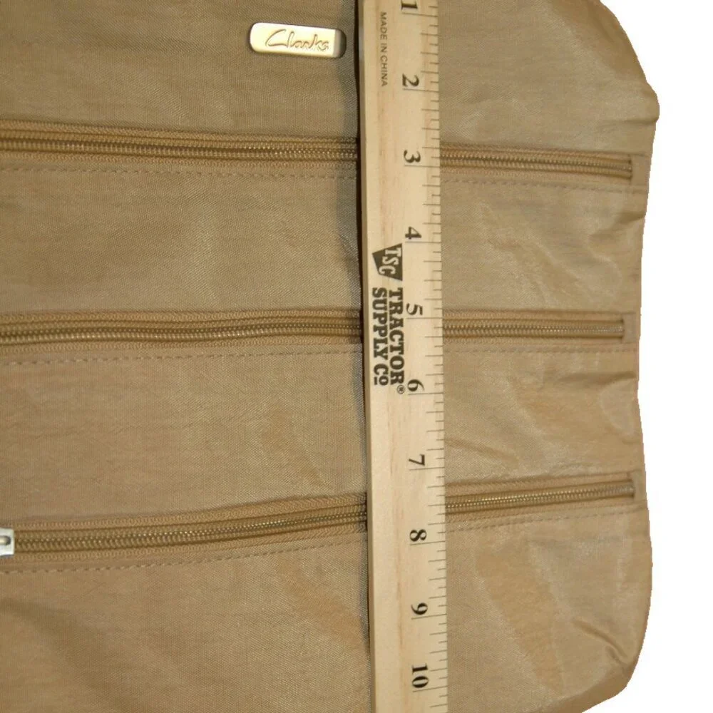 Clarks Beige Tan Casual Crossbody Purse Bag